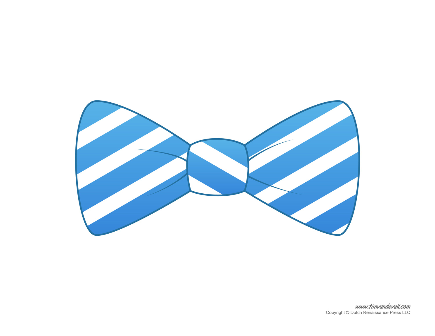 Striped Bow Tie Clipart