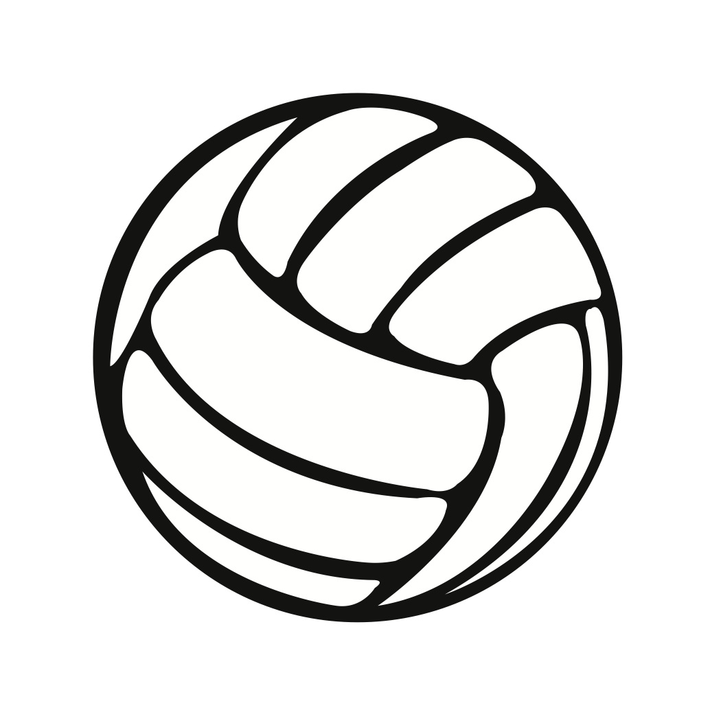 Volleyball vector clipart free