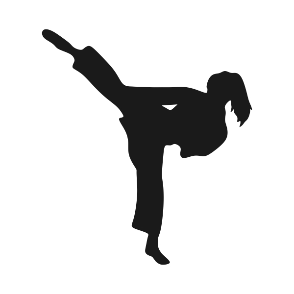 Karate Girl Svg Cuttable Design