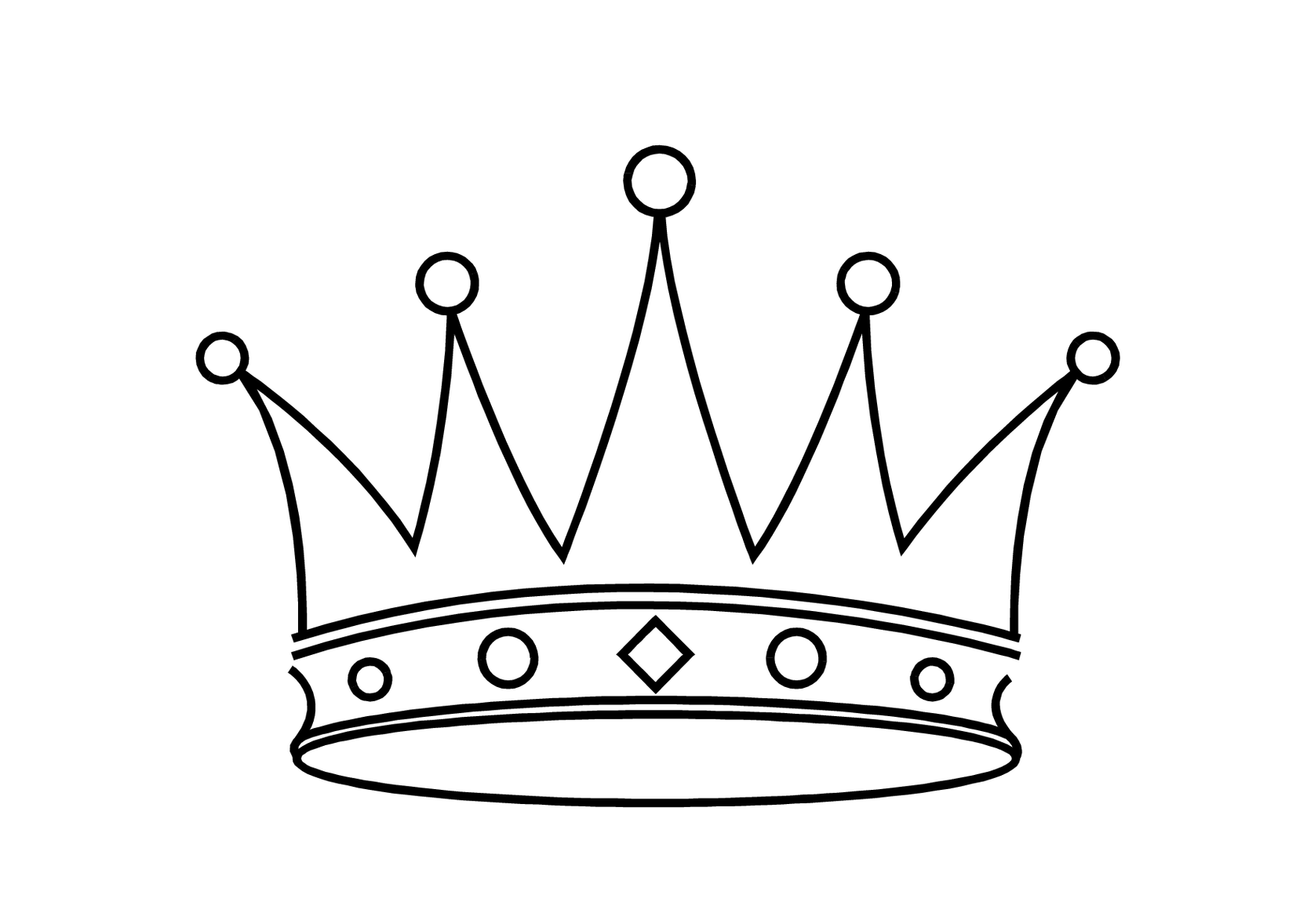 Kings Crown Outline Clipart - Free to use Clip Art Resource