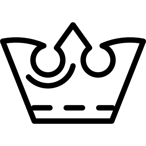 Antique royal king crown outline - Free shapes icons