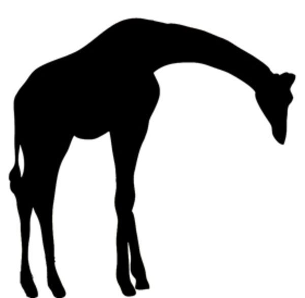 Giraffe silhouette clipart