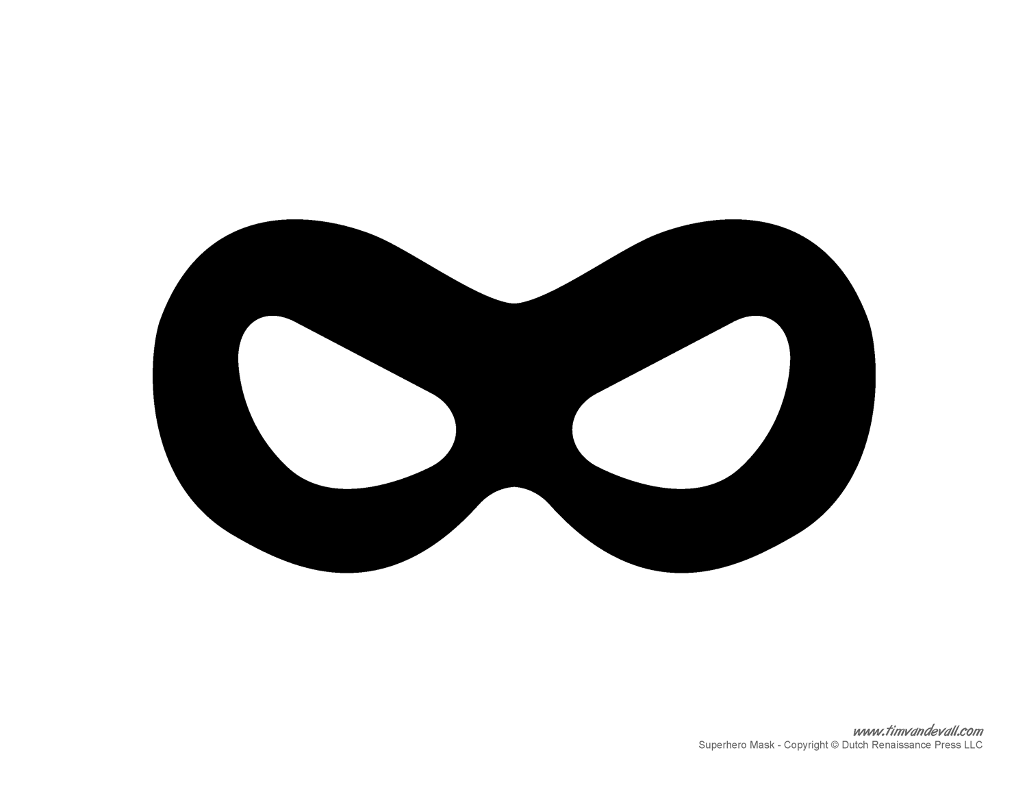 Printable Superhero Mask Templates for a Superhero Birthday Party