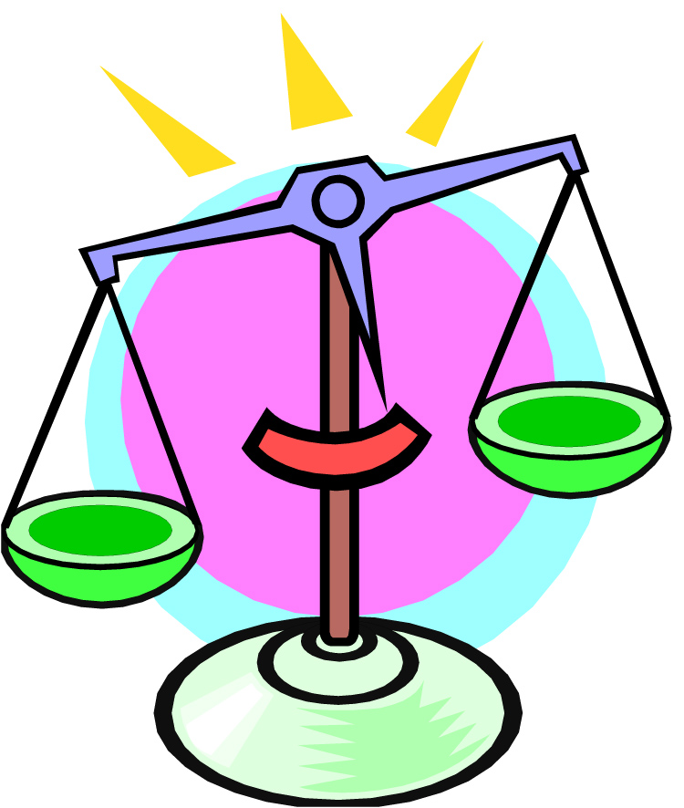 Tilted Balance Scale Clipart