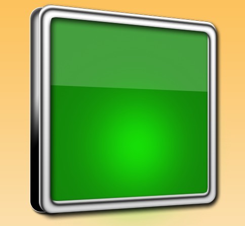 Free 3D Green Box with Metal Border PSD Mockup - TitanUI