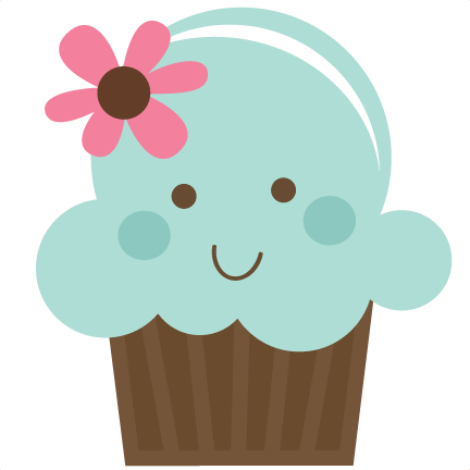 Cute Cupcakes With Faces Clipart