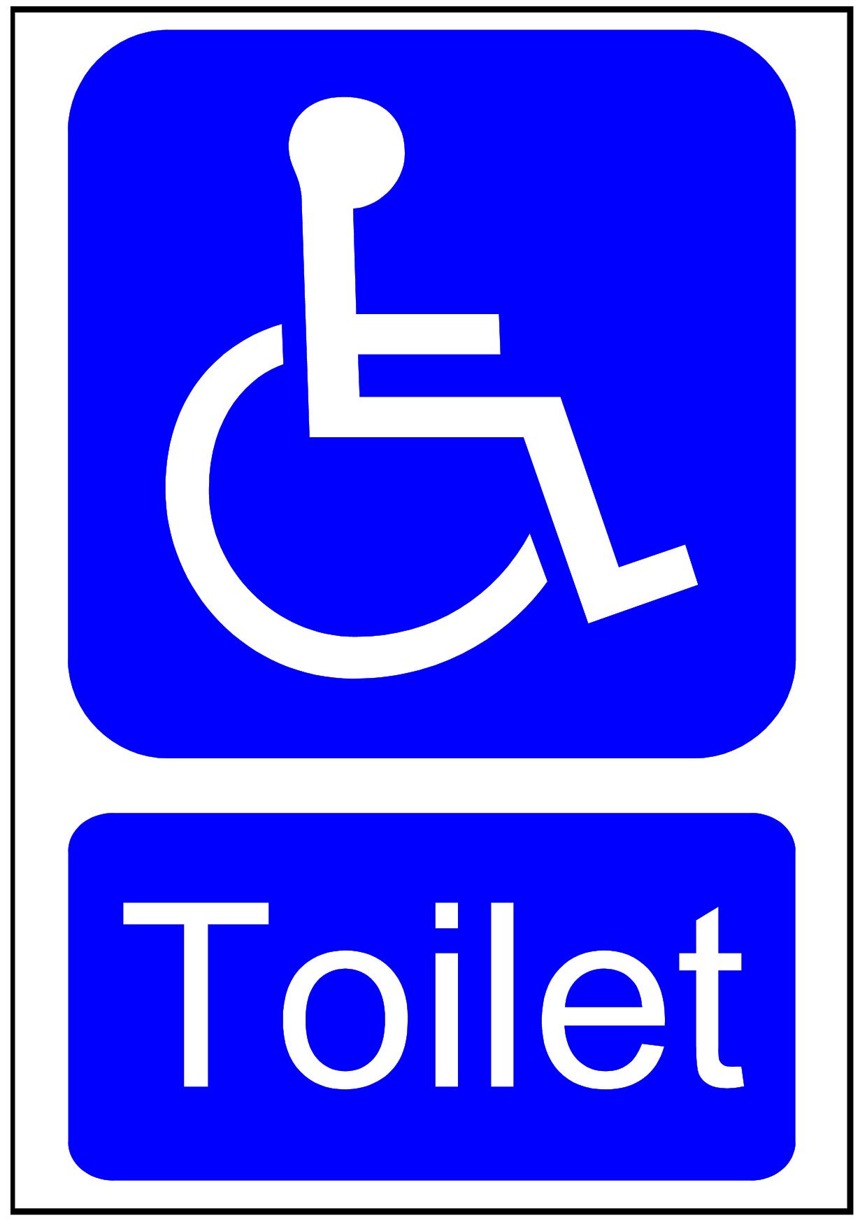 Disabled toilet clipart