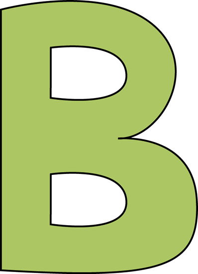 The letter b clipart