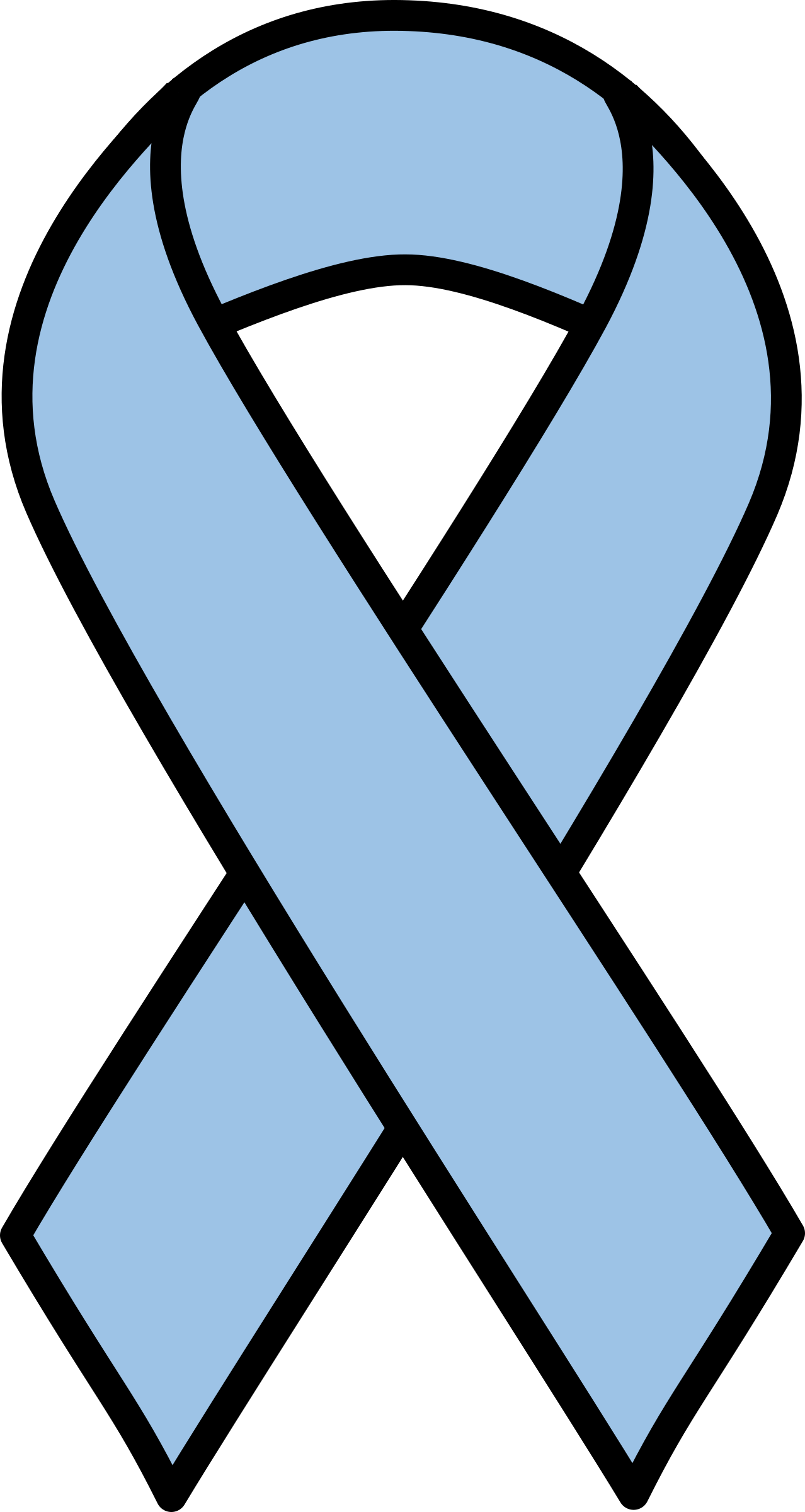 Clipart - Light Blue Prostate Cancer Ribbon