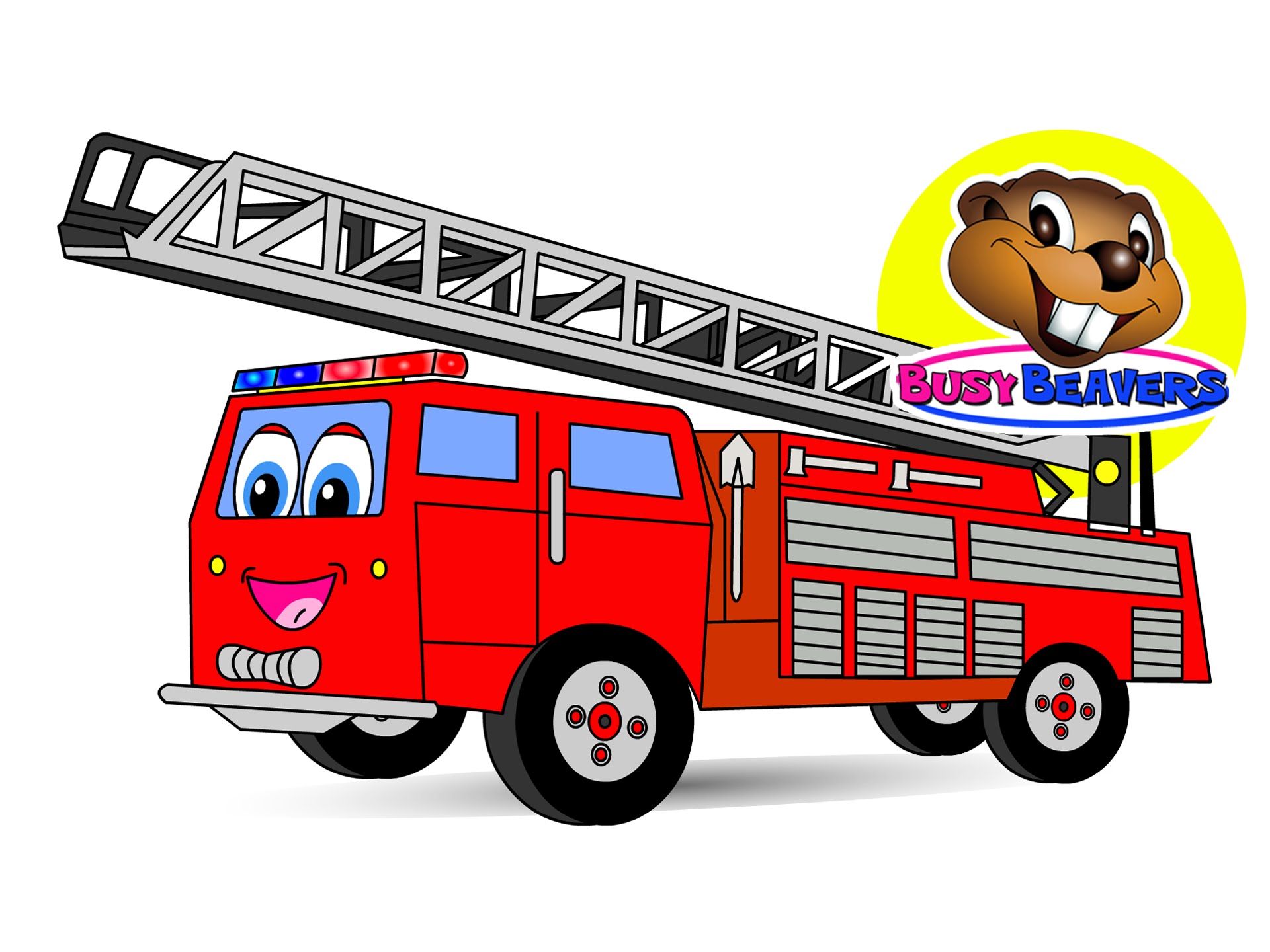 Red Fire Truck Cartoon - ClipArt Best