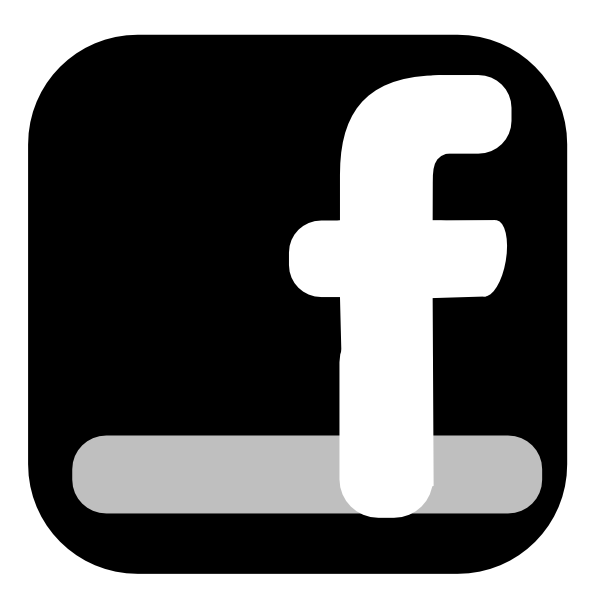 Facebook logo clipart white