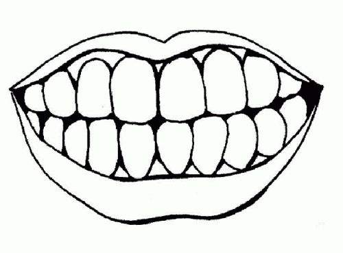Human mouth clipart for kids