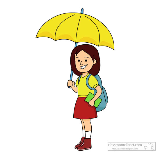 Kid With Umbrella Clipart ClipArt Best