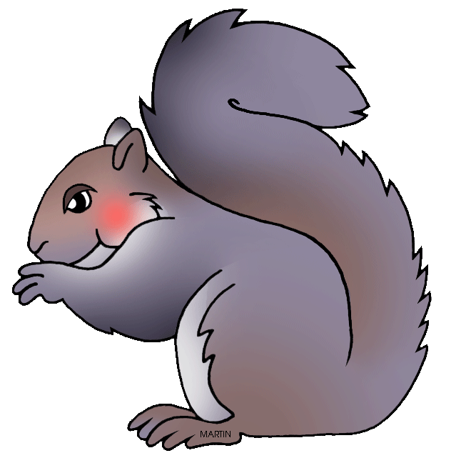 Animated squirrel clipart