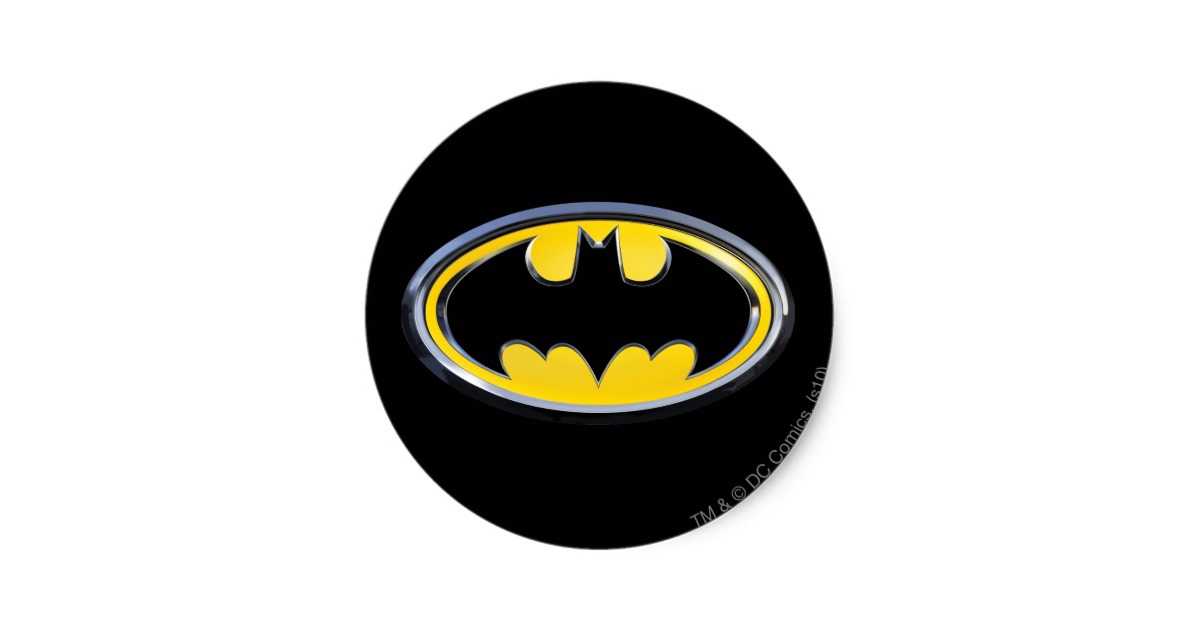 Batman Symbol | Classic Logo Classic Round Sticker | Zazzle