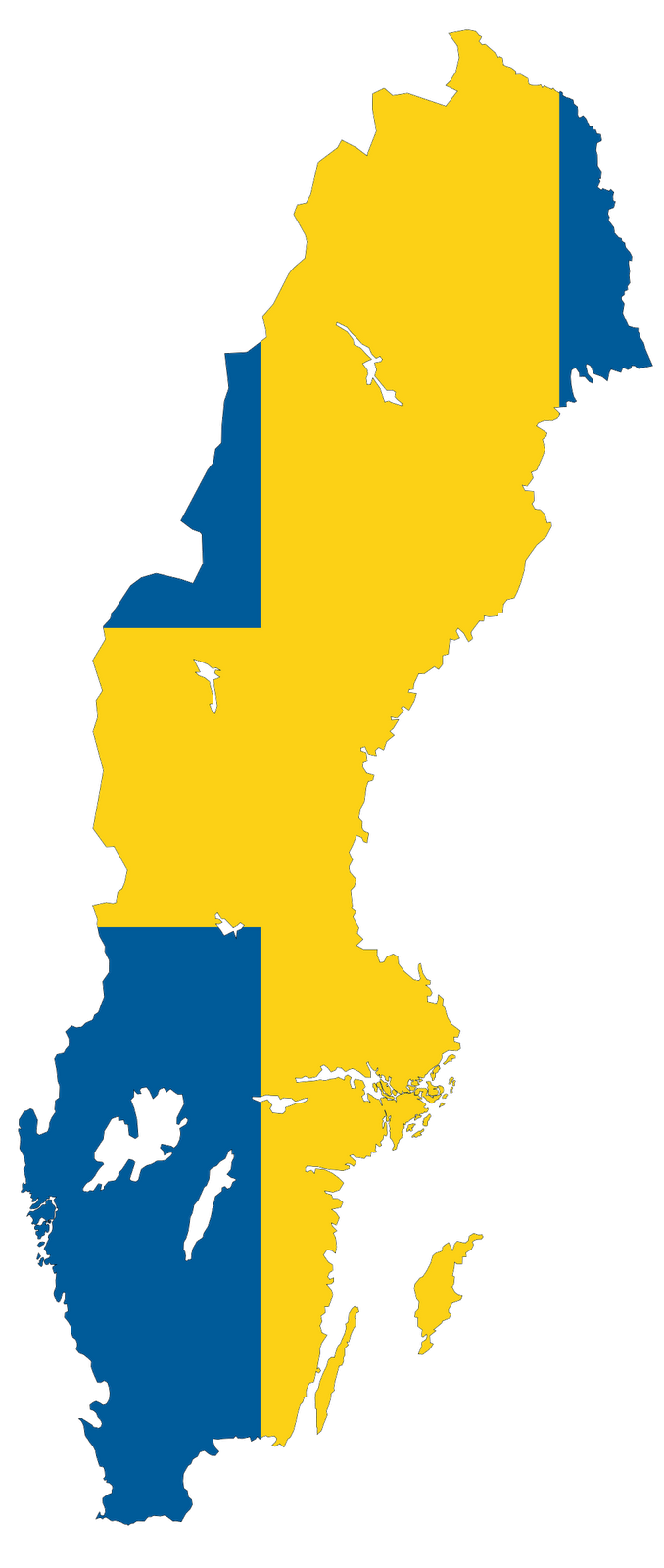 Scandinavia map clipart