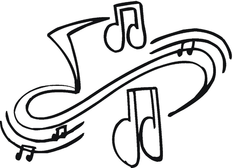 Drawings Of Music Notes Clipart - Free to use Clip Art Resource