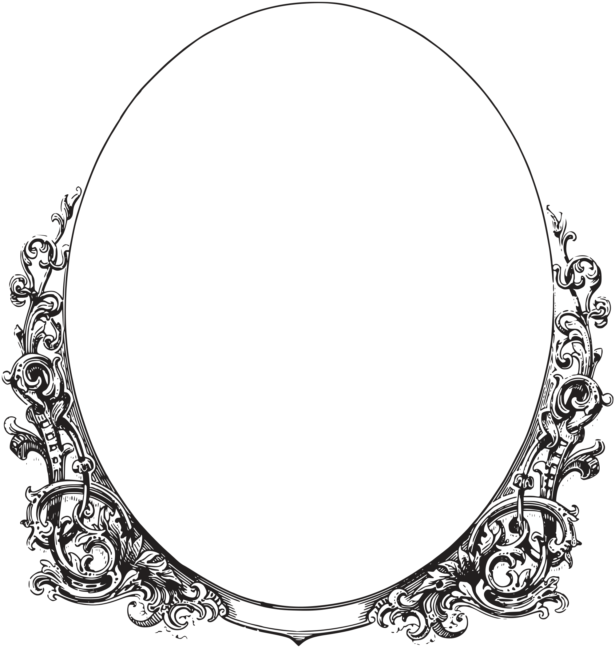 Royalty Free Images - Ornate Oval Frame Border | Oh So Nifty ...