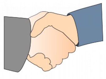 Handshake cartoon gesture Icons | Free Download