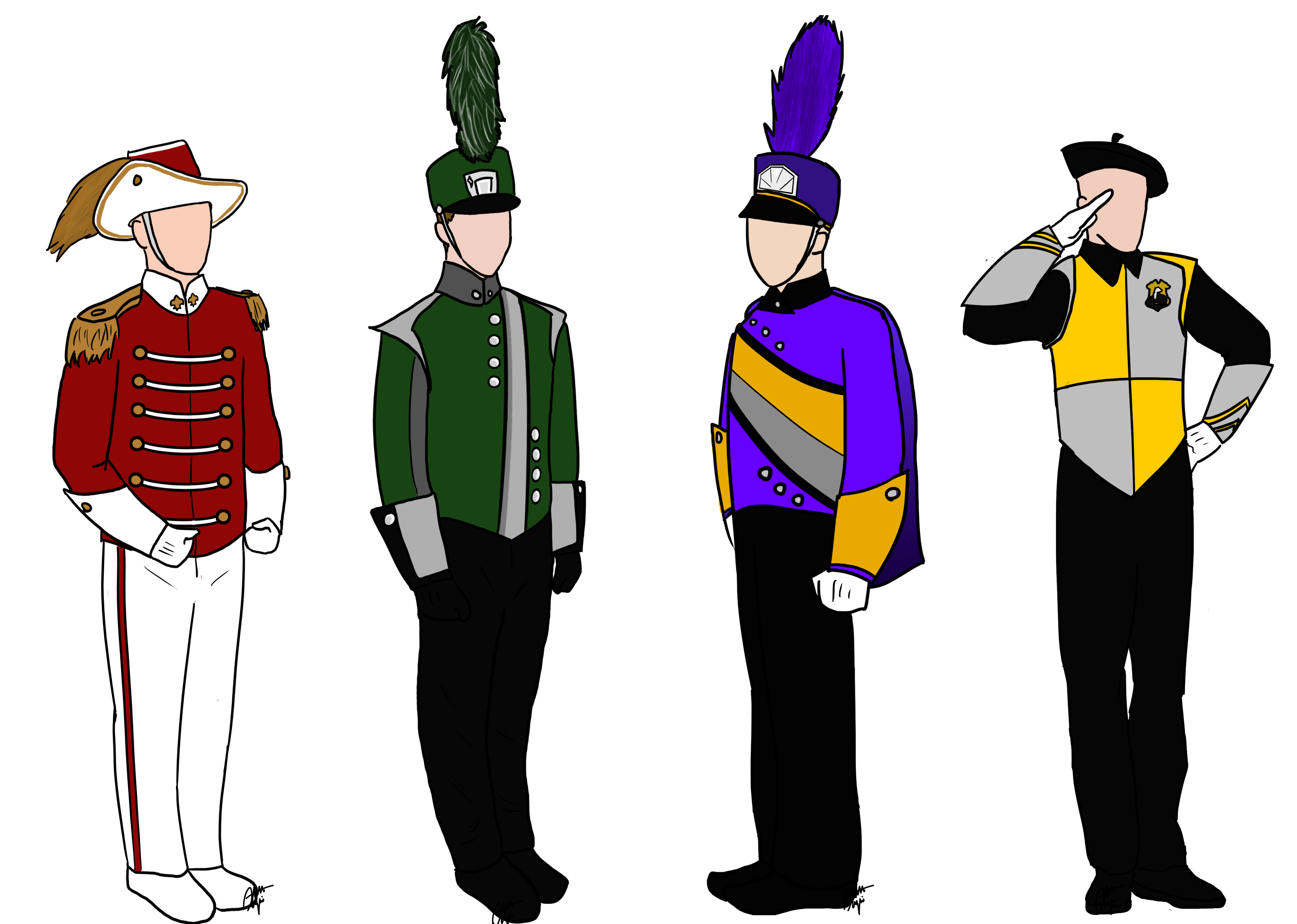 Marching band hat clip art