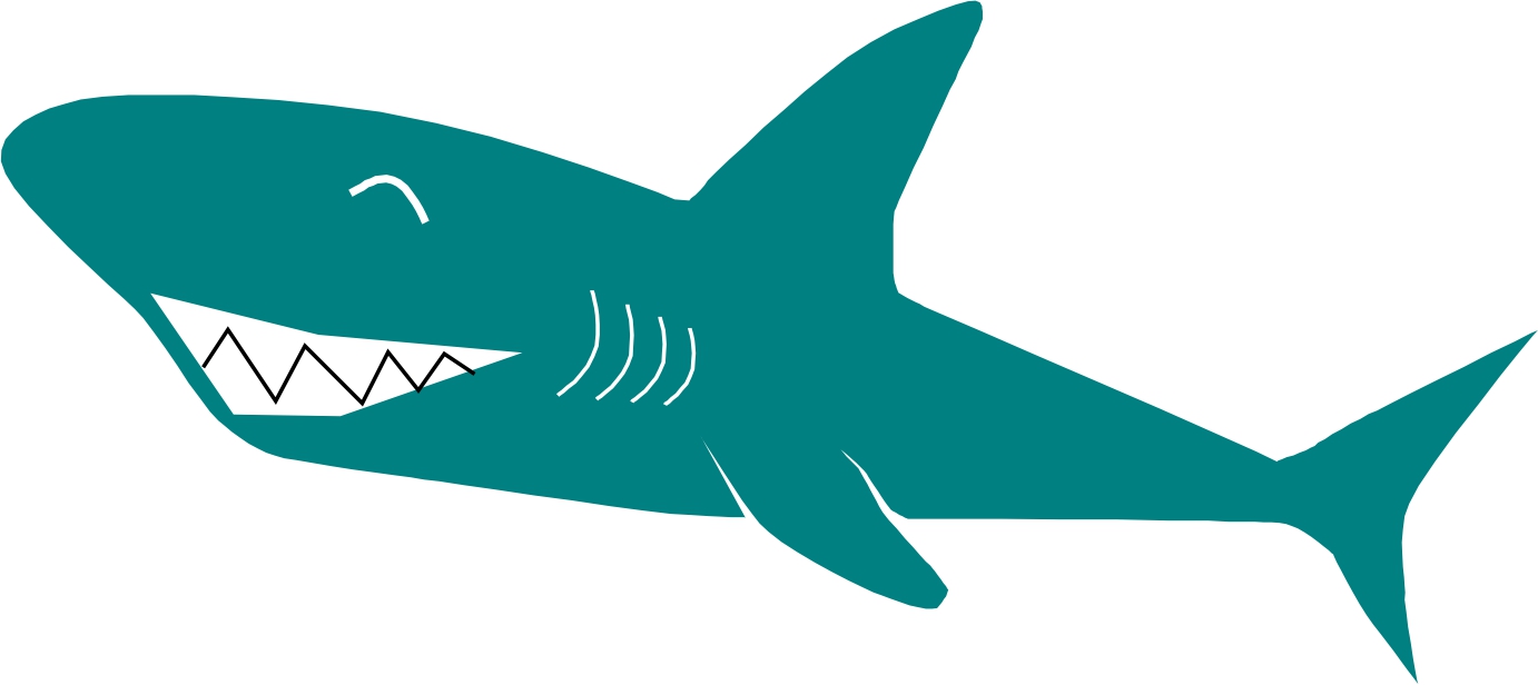 free cartoon shark clipart - photo #35