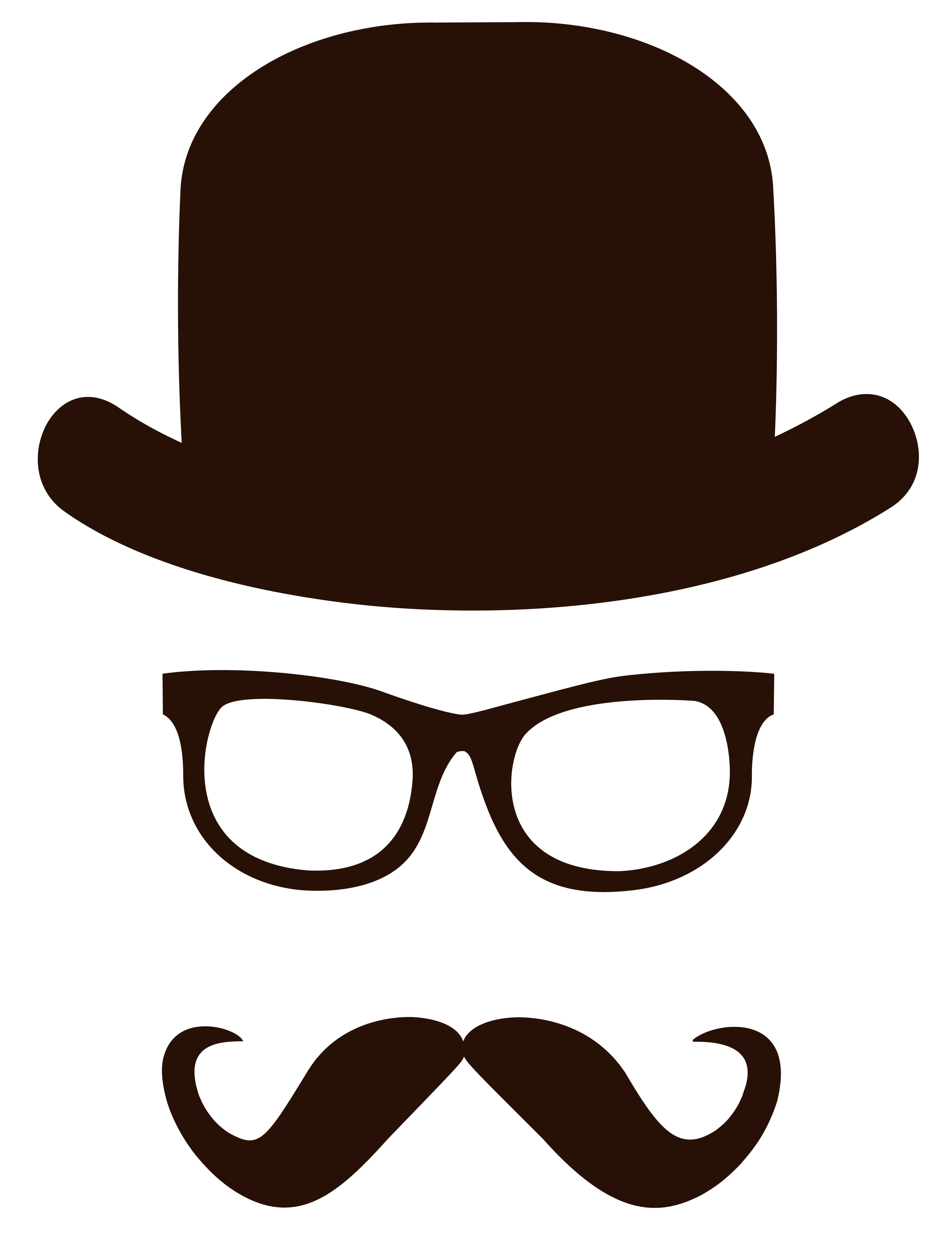 Movember Face PNG Clipart Picture