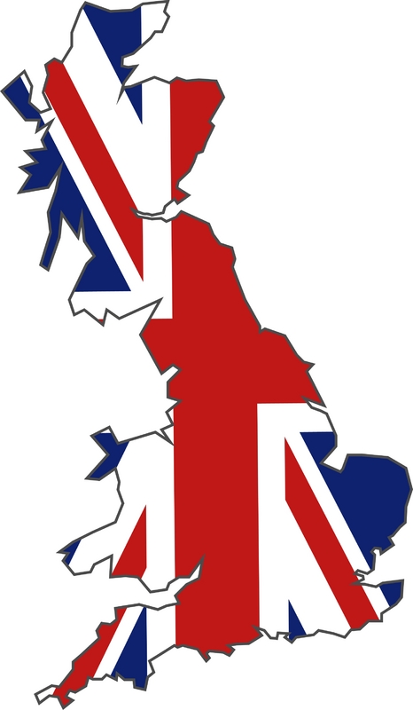 The uk clipart map