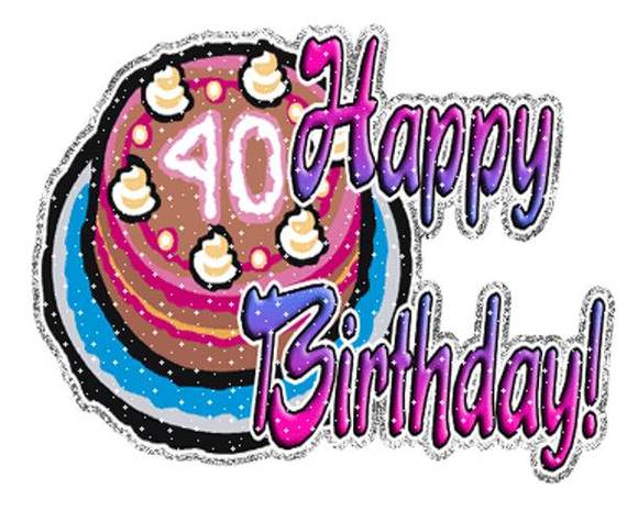 Happy 40th Birthday Images Clipart - Free to use Clip Art Resource