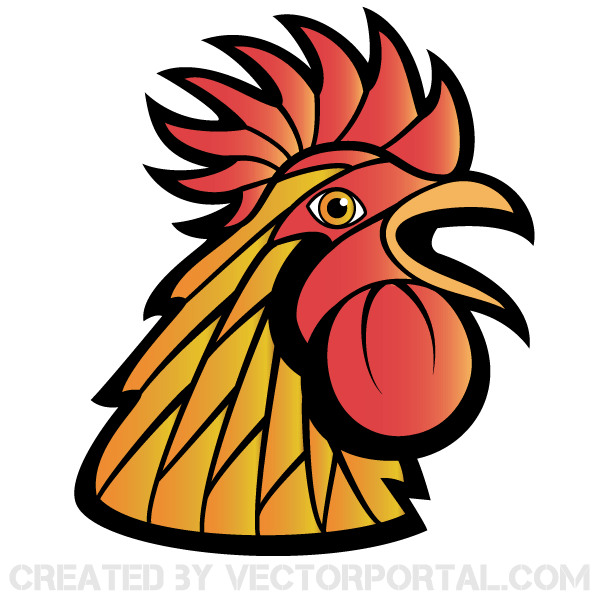 Rooster Vector Art | 123Freevectors