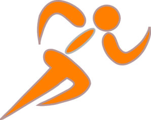 Track runners clipart