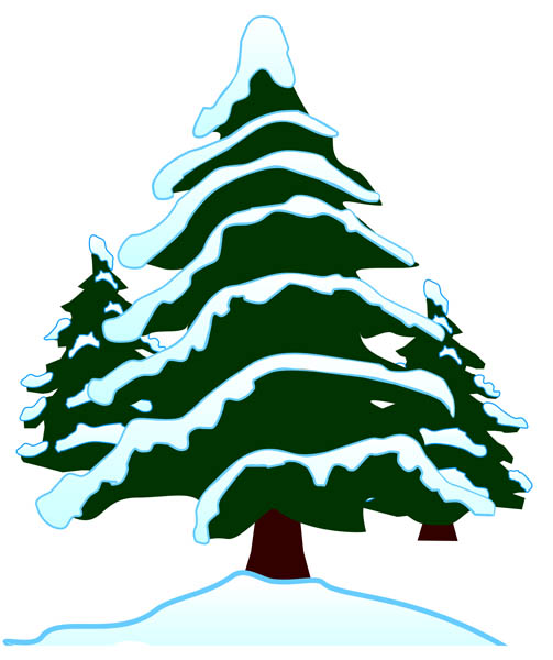 Snow-covered Tree Clipart