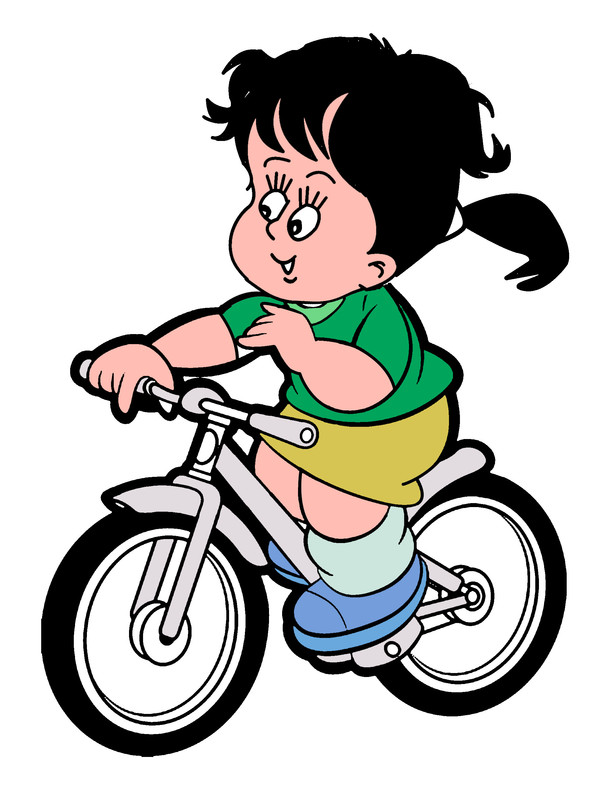 free clip art child riding bicycle - photo #25