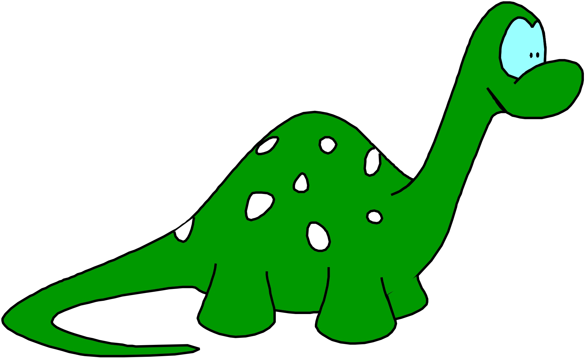 Green Cartoon Dinosaur | Free Download Clip Art | Free Clip Art ...