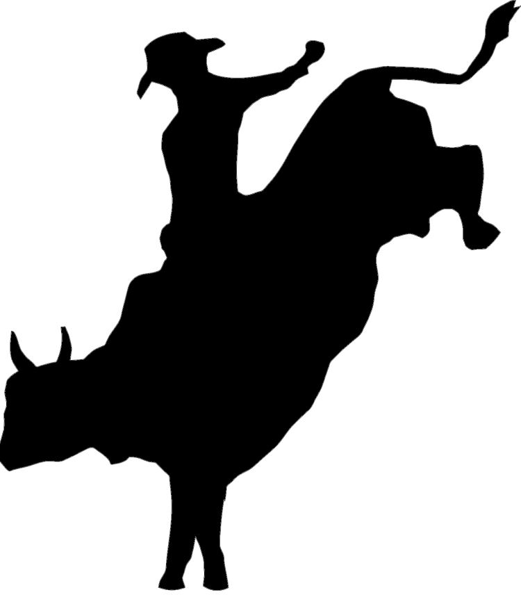 Bull rider clipart