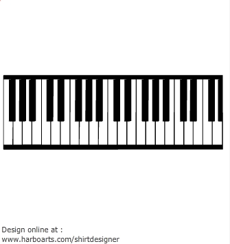 Download : Piano keys - Vector Graphic