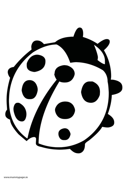 Lady Bird Clipart Black And White - ClipArt Best