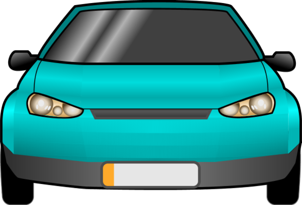 Clipart car from front view