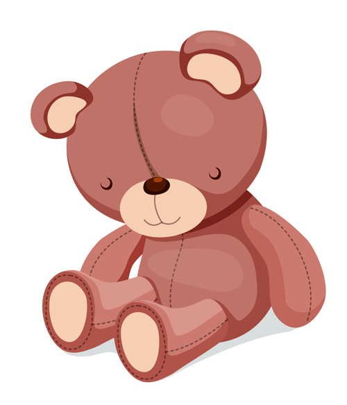 teddy bear vector for free download