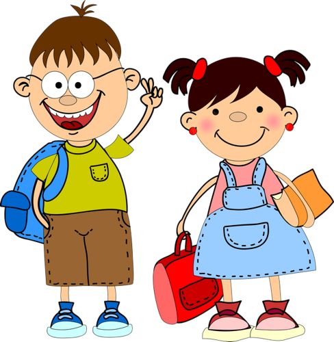 Boy and girl clipart png