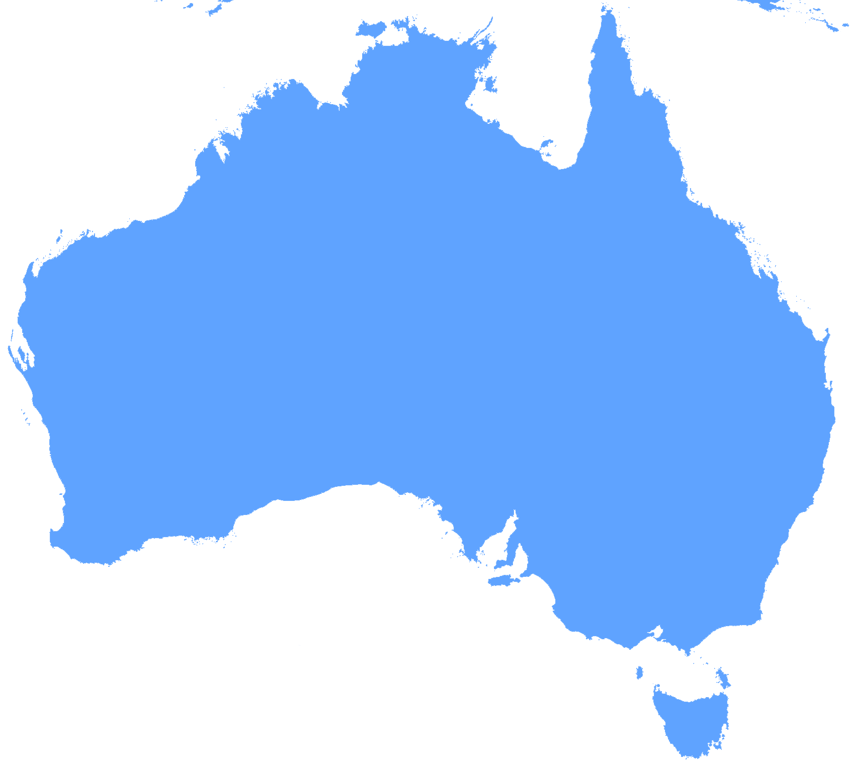 Blank Australia Map - Dr. Odd