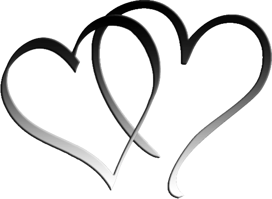 Two Hearts Design Clipart