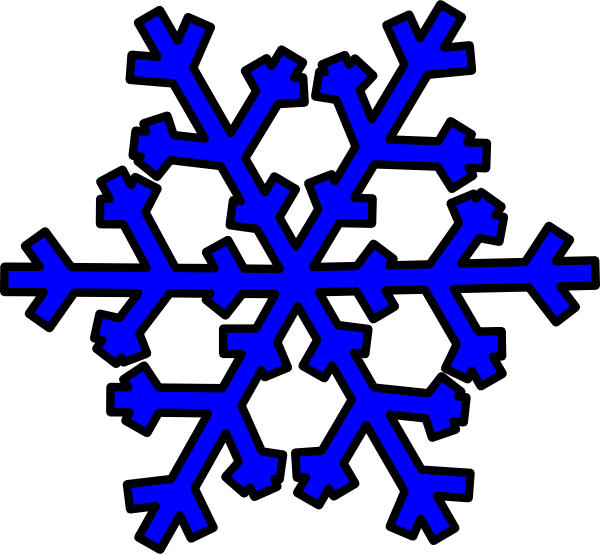 Blue Snowflake Free Clipart