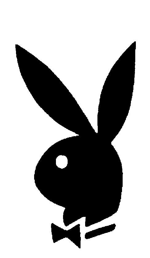 RABBIT,HEAD,SILHOUETTE WITH BOWTIE by Playboy Enterprises ...