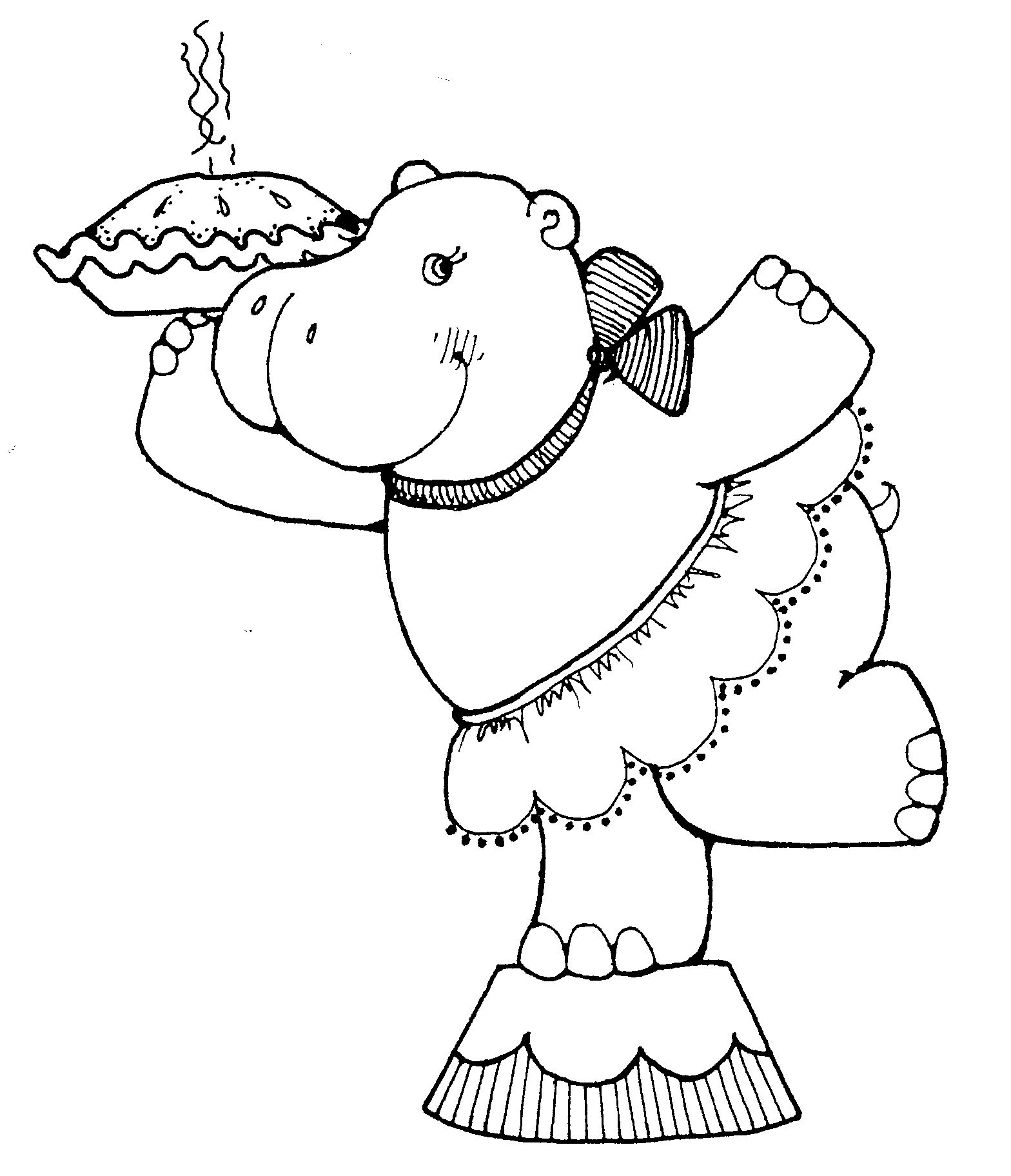 hippo with pie | mormon share