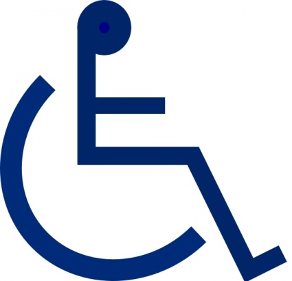 Wheelchair Sign clip art vector, free vectors