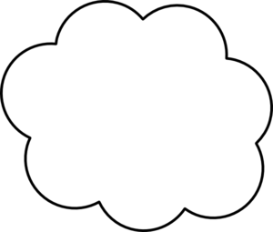 Cloud Outline Clip Art - vector clip art online ...