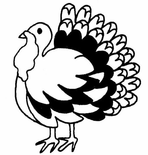 free black and white thanksgiving clip art - photo #10