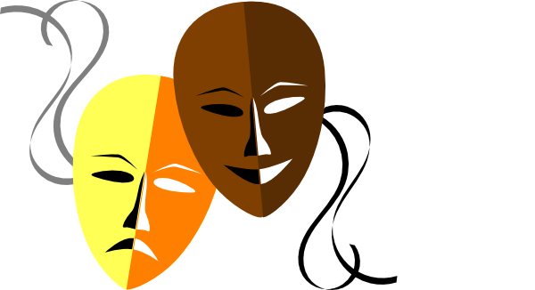 Theatre Masks Clip Art - vector clip art online ...