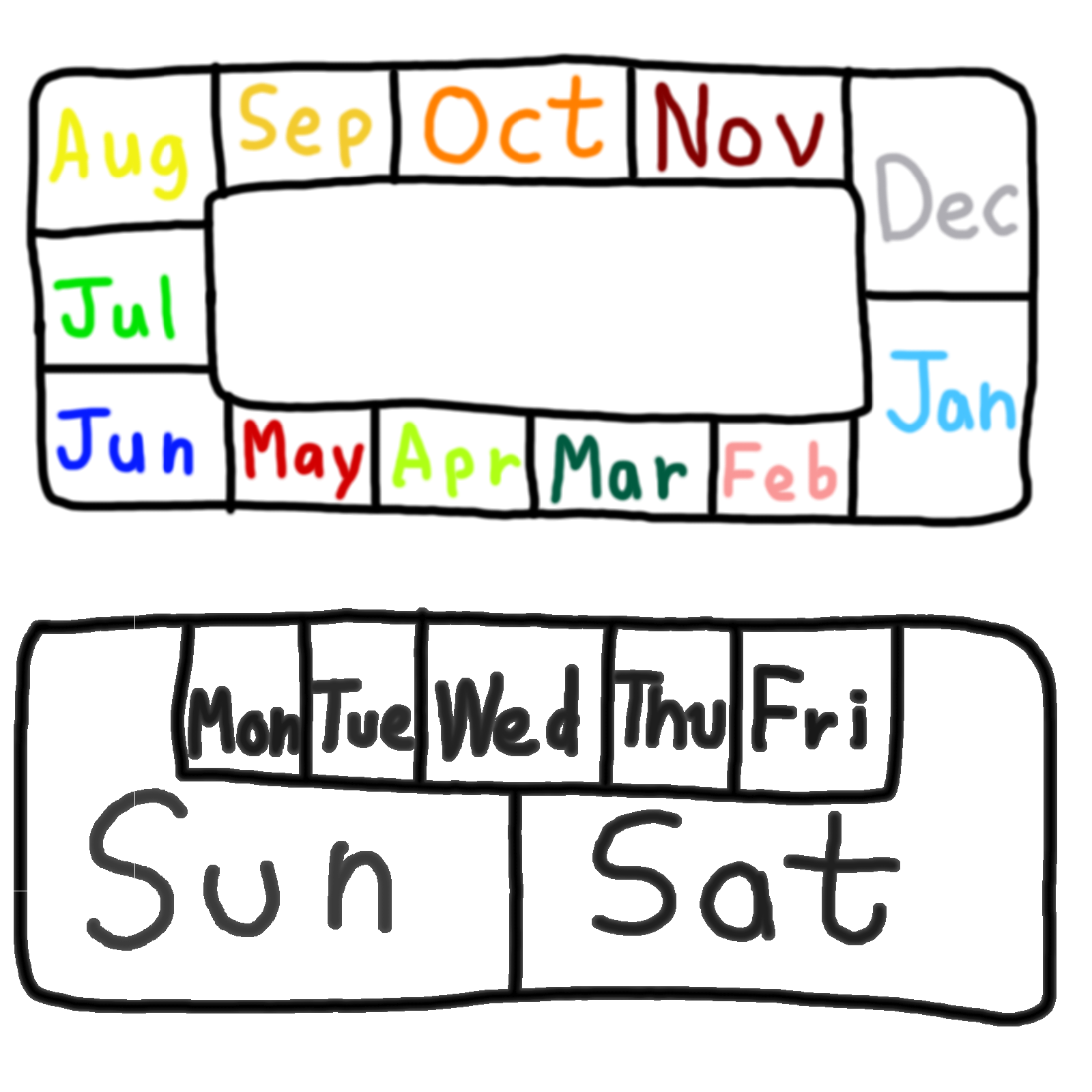 Months of the Year and Days of the Week.png