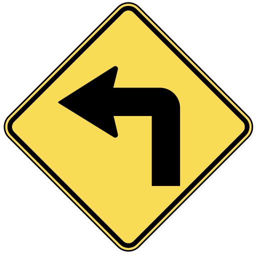US Road Signs - US Traffic Signs w1-1 (warning)